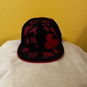 New Era Black and Red Baseball Cap